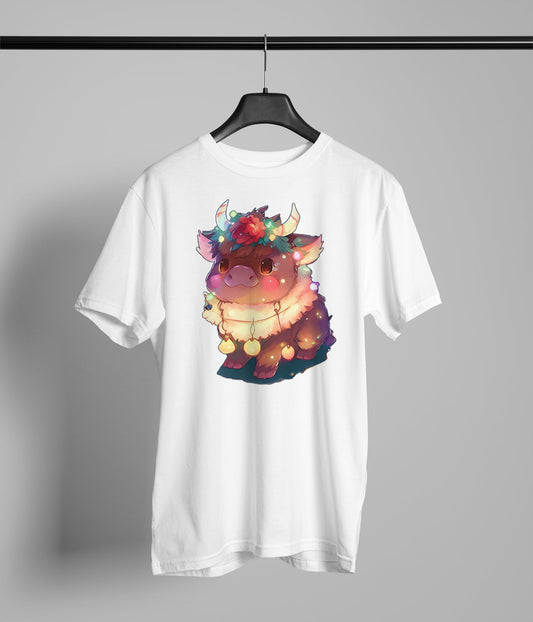 Christmas Lights Cow