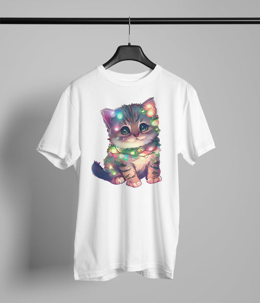 Christmas Lights Cat