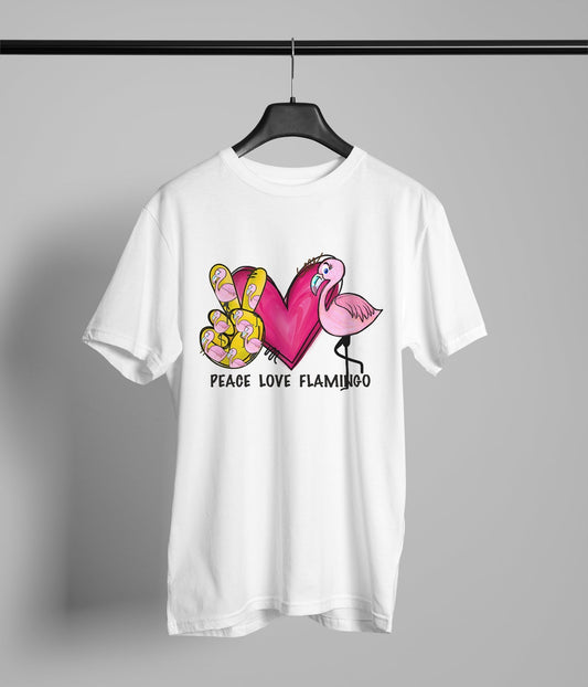 Love Peace Flamingo