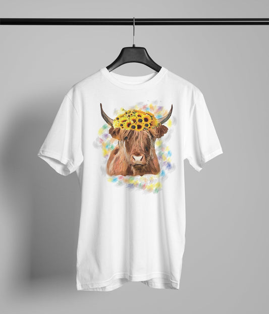 Cow with A Flower