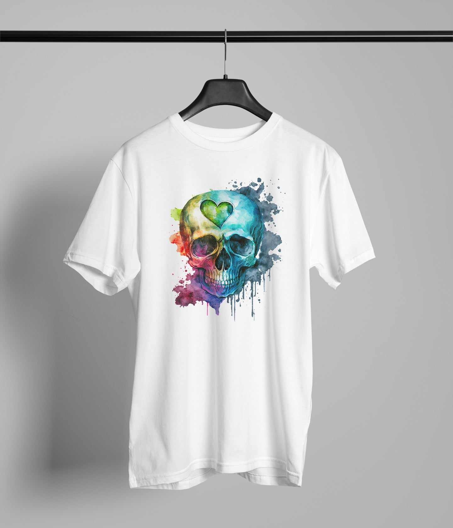 Painted Skull with a Heart