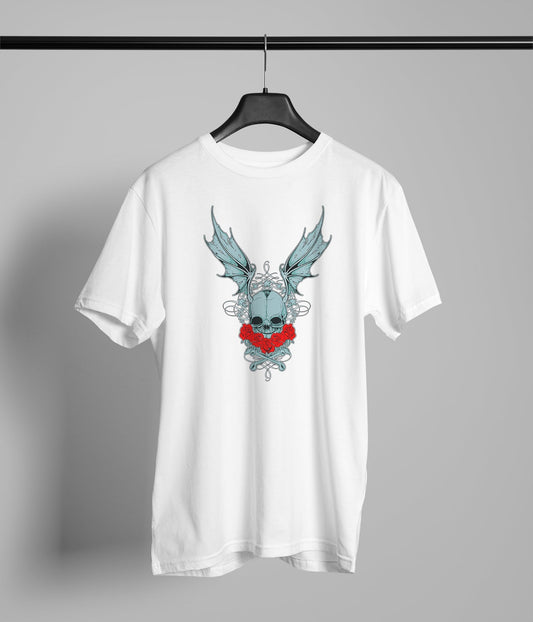 SKull Wings Rose