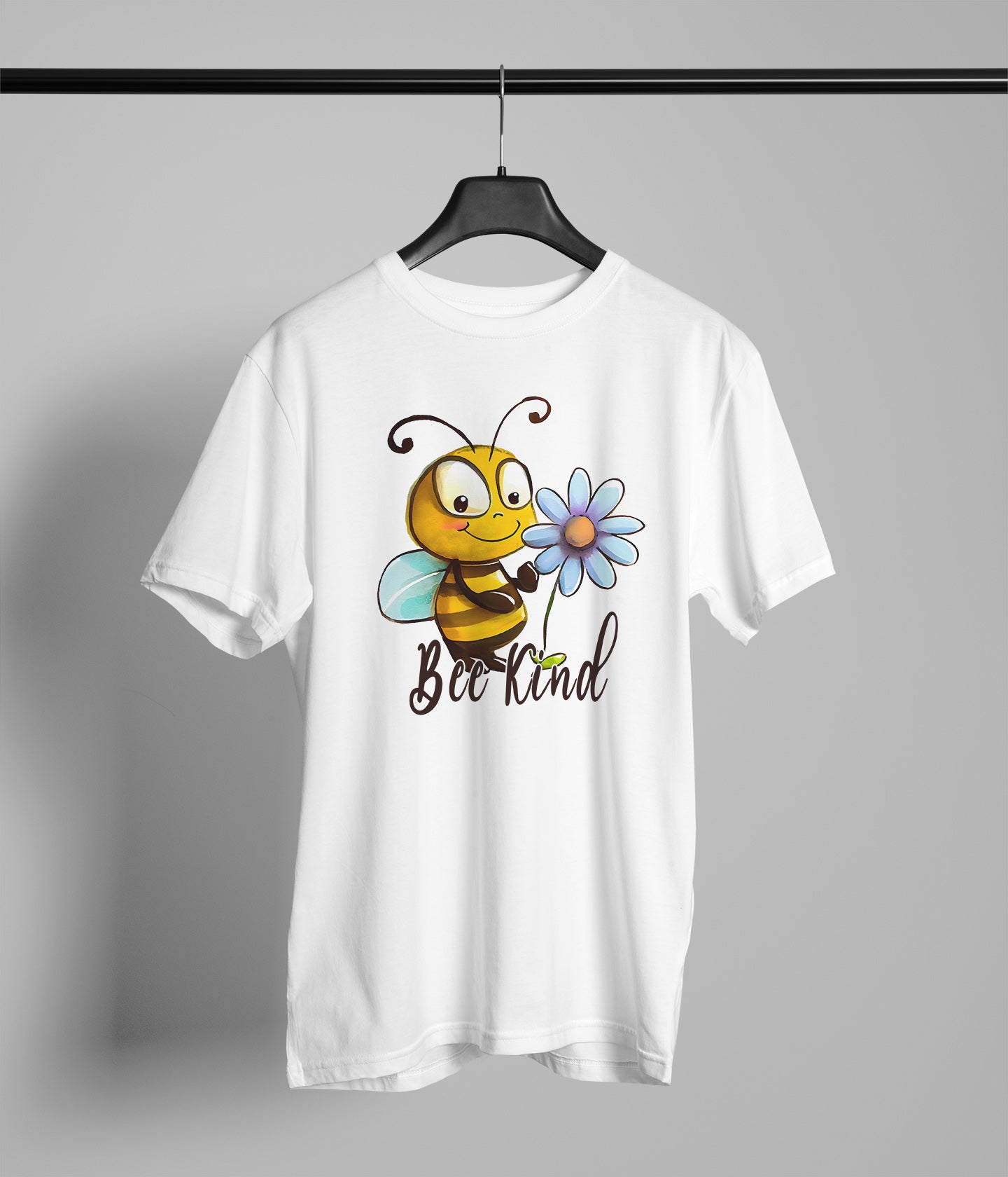 Kind Bee With Flower