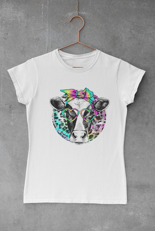 Cow With Glasses Transfer