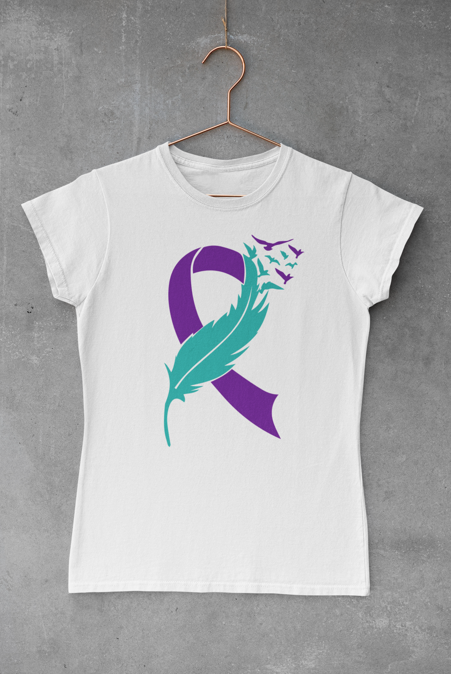 Suicide Awareness Feather Transfer