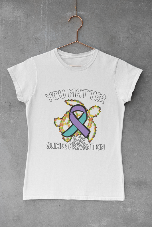 You Matter Turtle Suicide Prevention Awareness Transfer