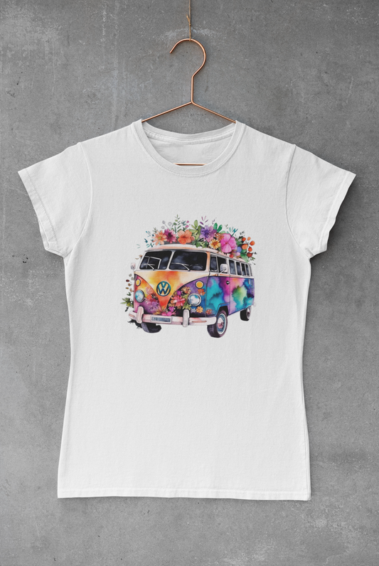 Floral Hippie Bus Transfer
