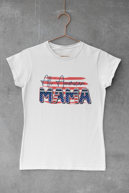 All American Mama Flag Transfer