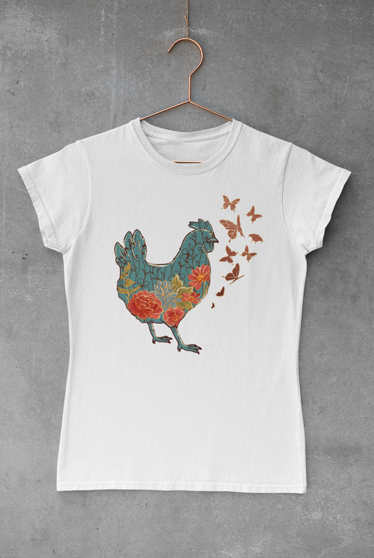 Chickens & Butterflies Transfer