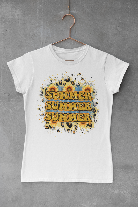 Summer Sunflowers Transfer