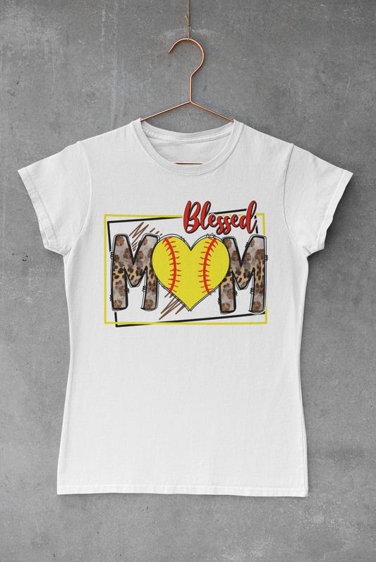 Blessed Mom Softball Transfer