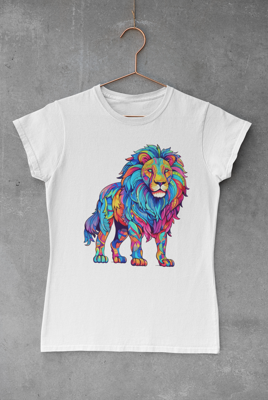 Abstract Colorful Lion Transfer