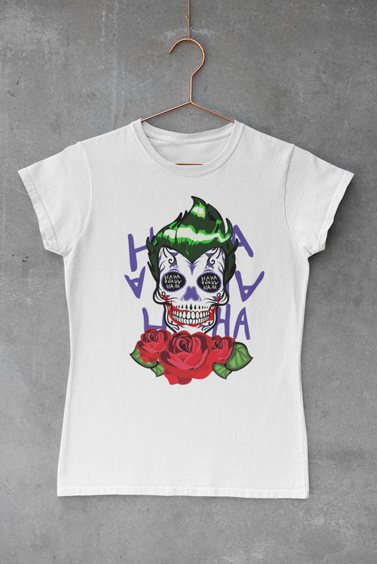 Joker Skull & Roses Transfer