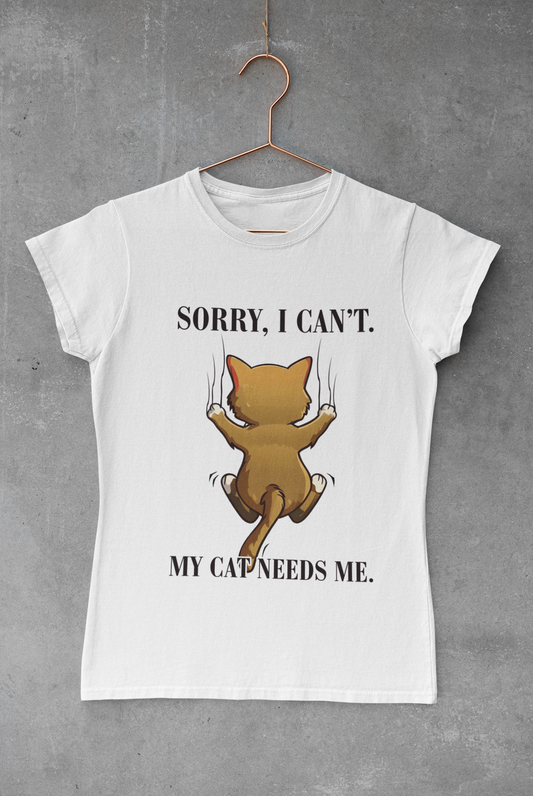 Sorry My Cat Needs Me Transfer