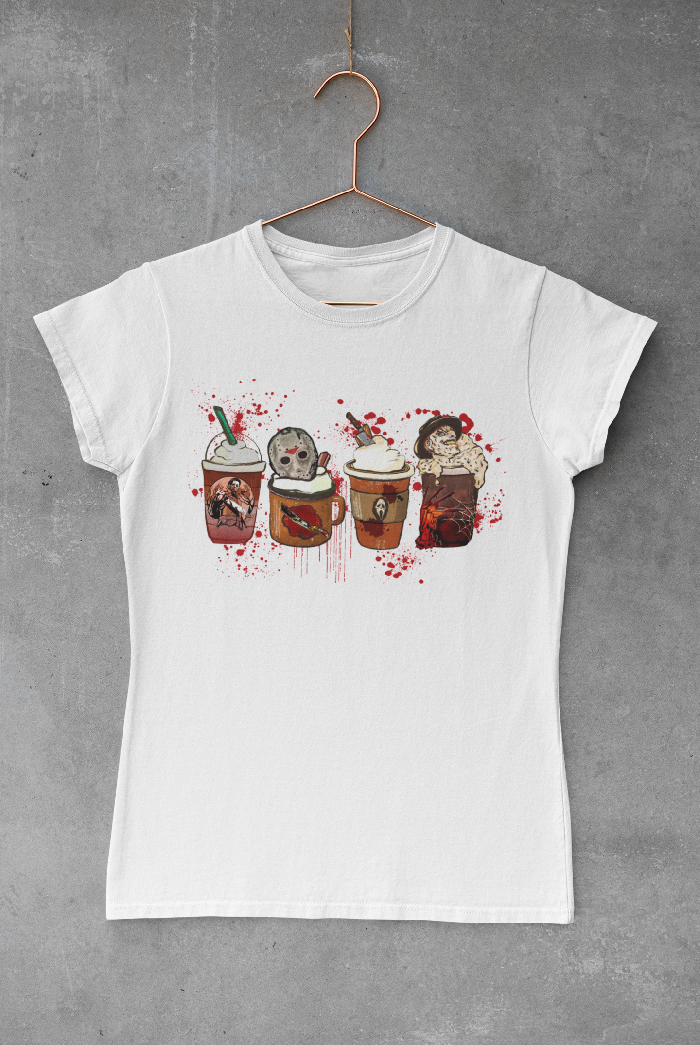 Bloody Halloween Coffee Transfer
