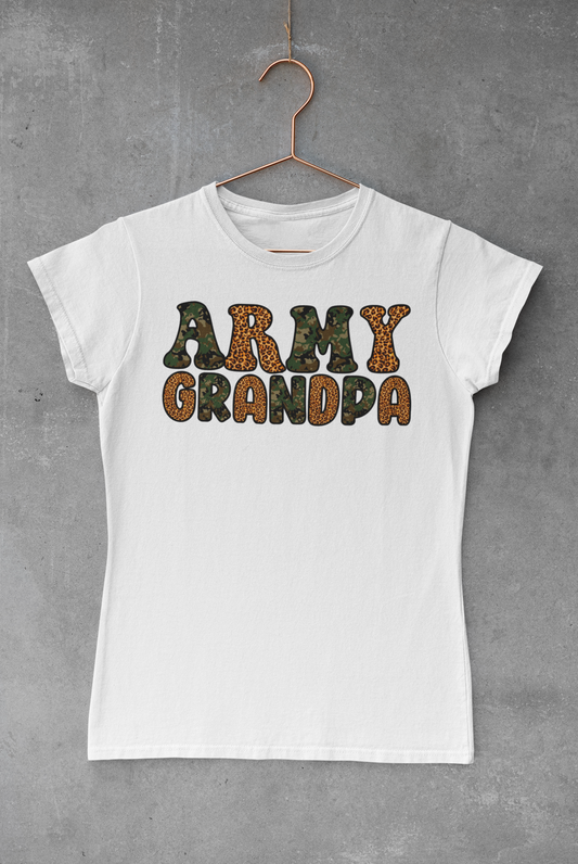 Camo & Cheetah Army Grandpa Transfer