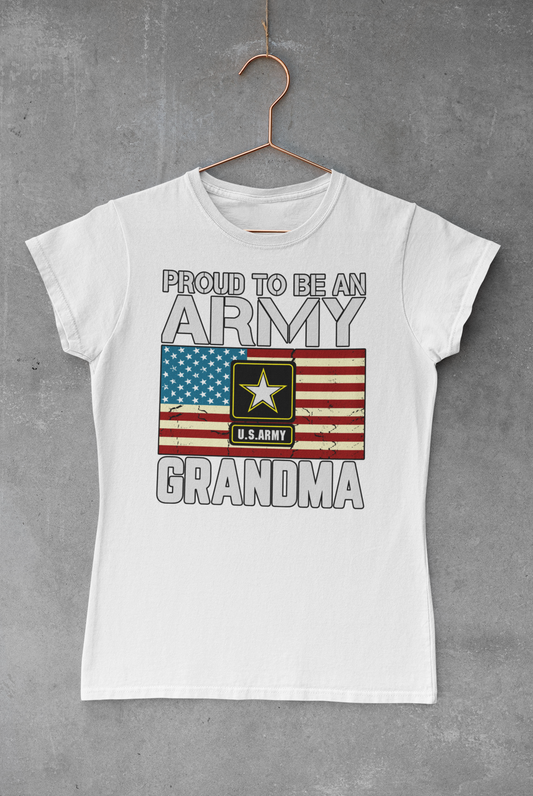Proud Army Grandma Flag Transfer