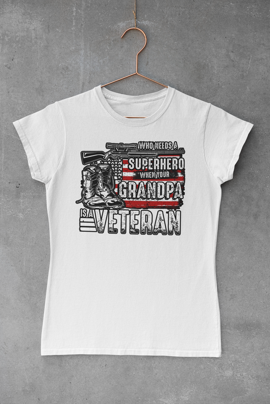 Superhero Veteran Grandpa Transfer