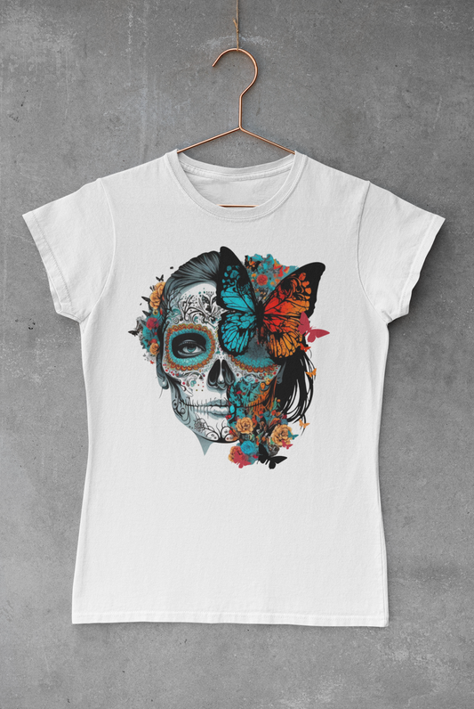Sugar Skull Butterflies Transfer