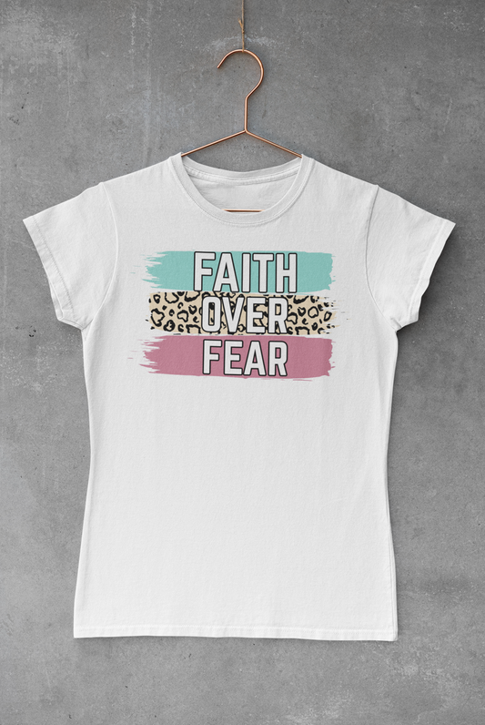 Faith Over Fear Stripes Transfer