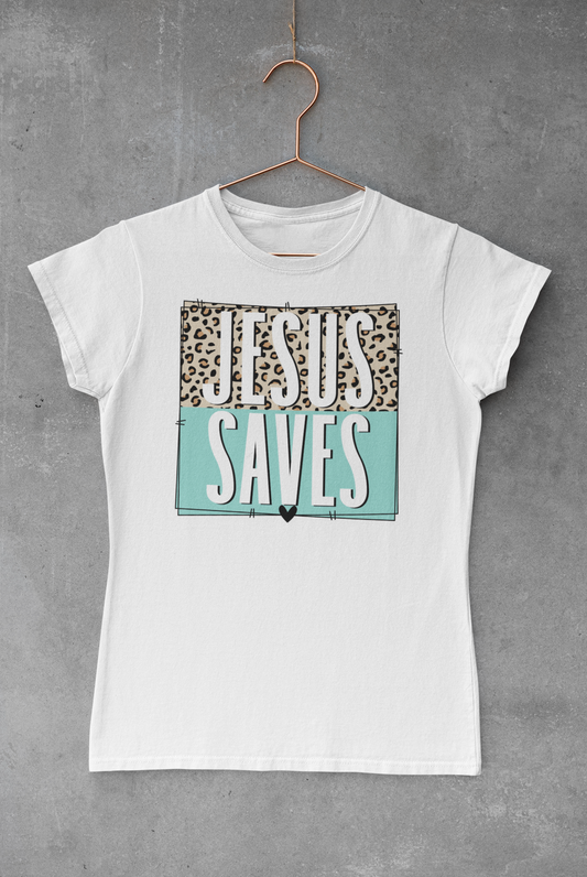 Jesus Saves Leopard Frame Transfer