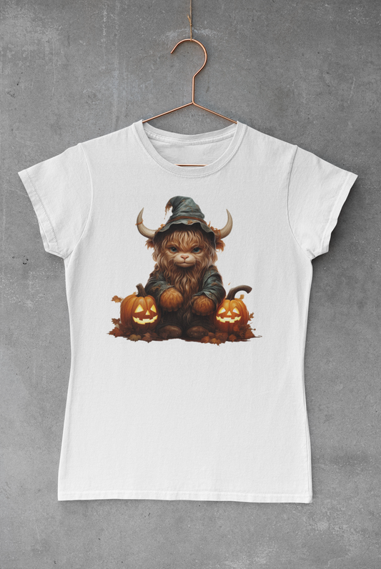 Highland Cow Halloween Transfer