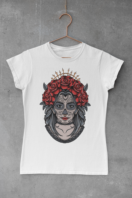 Floral Catrina Transfer