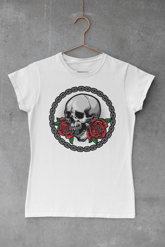 Skull Roses Transfer