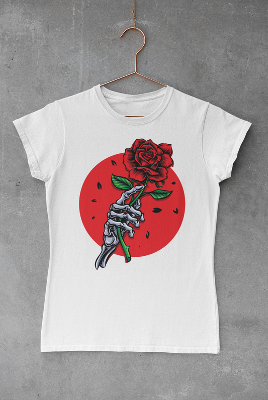 Rose Skeleton Hand Transfer