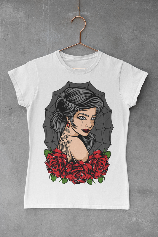 Floral Web Catrina Transfer