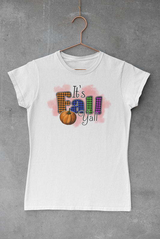 Plaid Fall Y'all Transfer