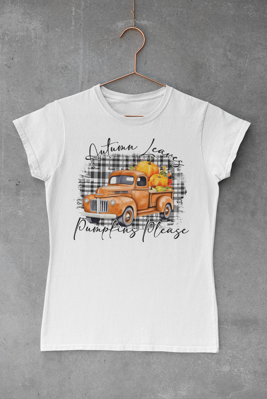 Pumpkin Leaves Truck Transfer