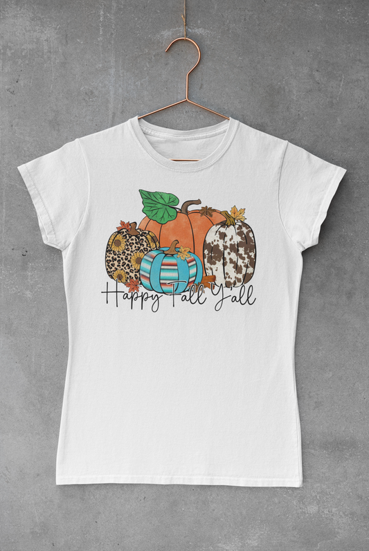 Happy Fall Pumpkins Transfer