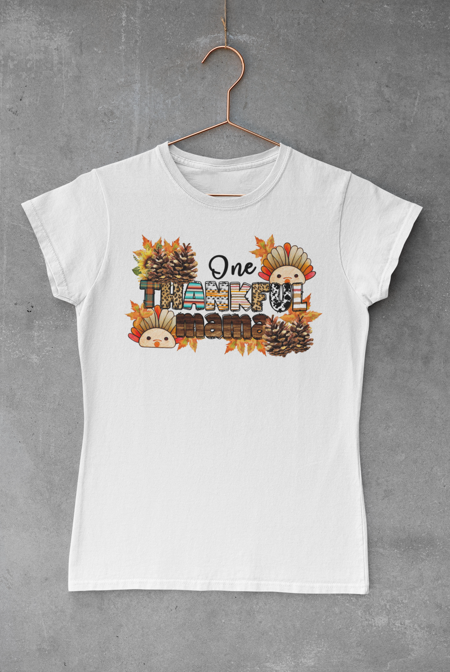 Thankful Mama Turkeys Transfer