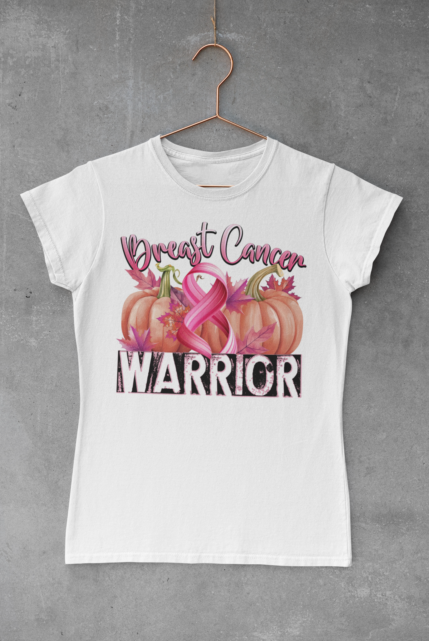 Breast Cancer Warrior Pumpkins Transfer