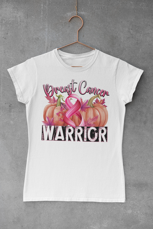 Breast Cancer Warrior Pumpkins Transfer