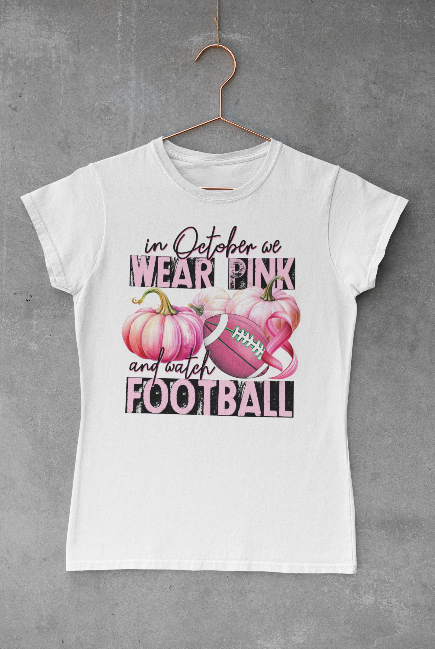 Breast Cancer Pumpkin Fall Transfer