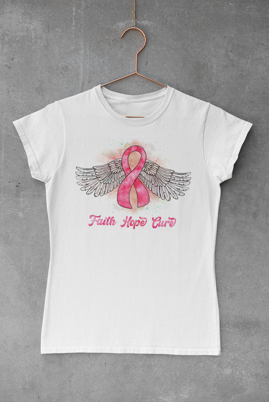 Faith Hope Cure Breast Cancer Awareness Transfer