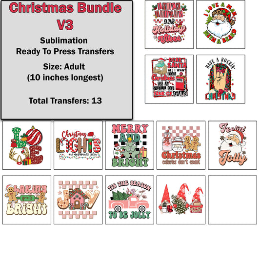 Christmas Transfer Bundle 3