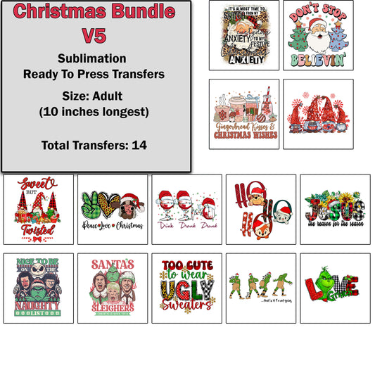 Christmas Transfer Bundle 5