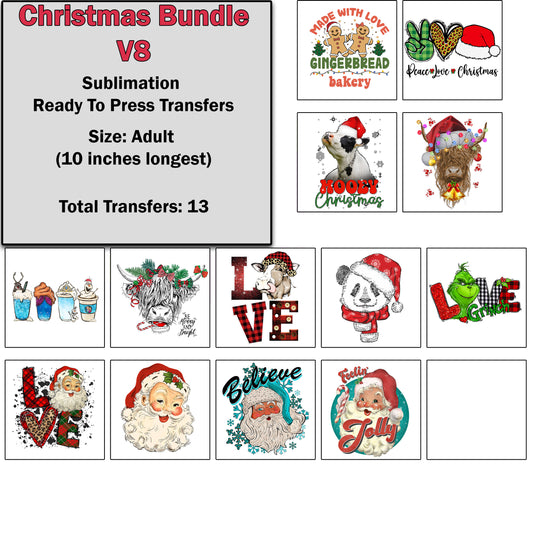 Christmas Transfer Bundle 8