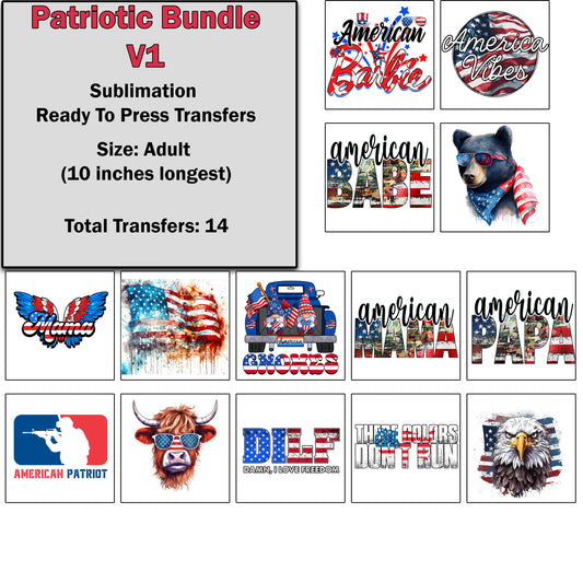 Patriotic  Transfer Bundle 1