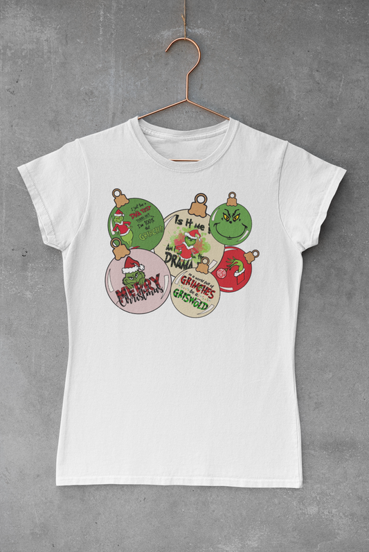 Grinch Ornaments V.2 Transfer