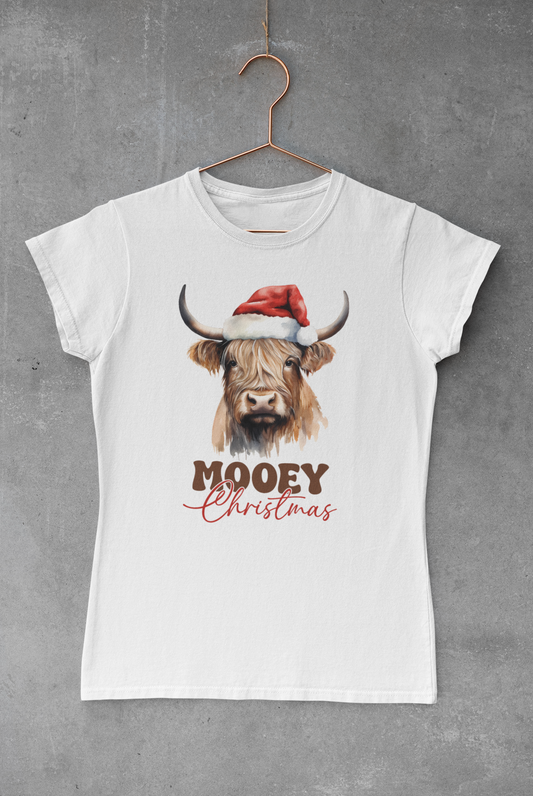 Mooey Christmas Cow Transfer