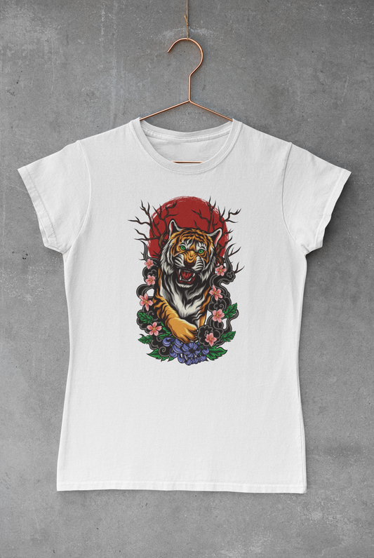 Floral Tiger Transfer