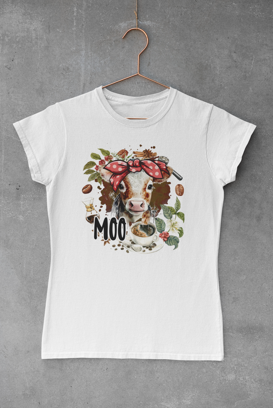 Coffee Cow Moo Transfer