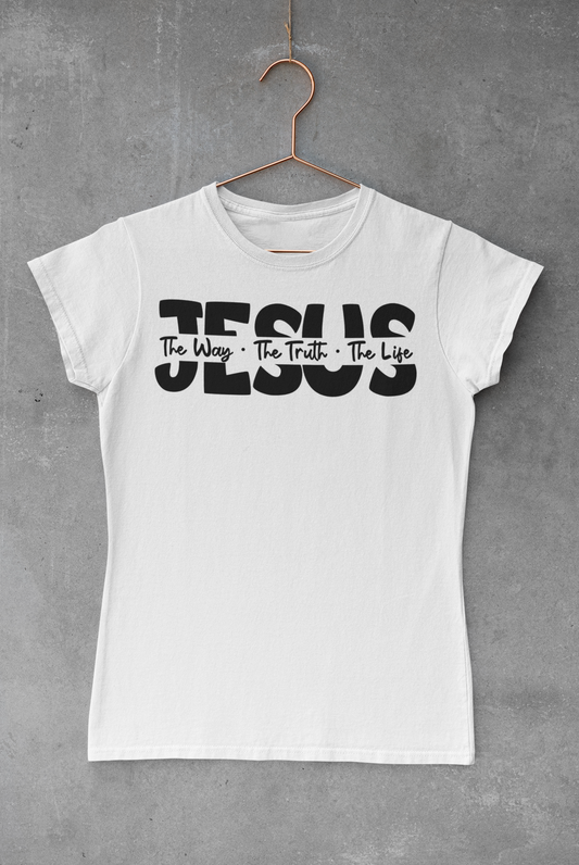 Jesus Split Lettering Transfer