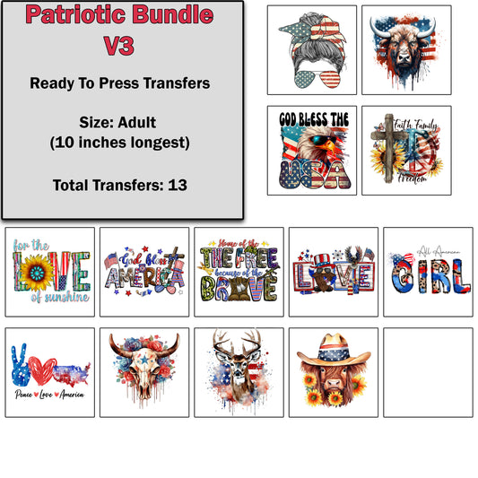 Patriotic Transfer Bundle 3