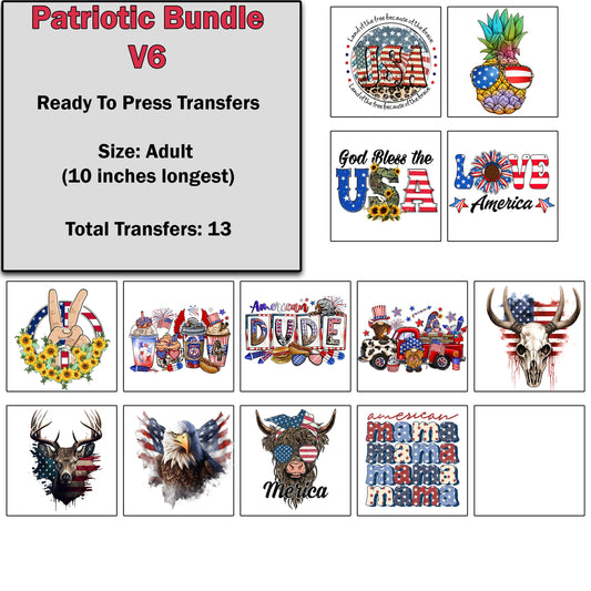 Patriotic Transfer Bundle 6