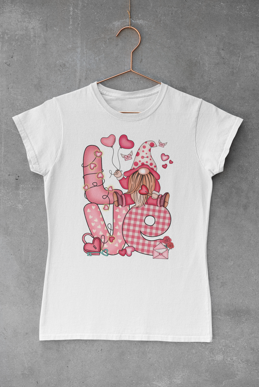 Pink Love Gnome Transfer